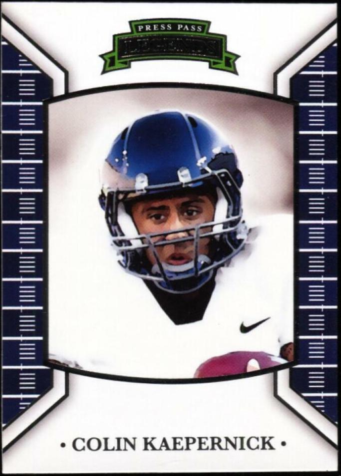 Colin Kaepernick #7 Football Cards 2011 Press Pass Legends