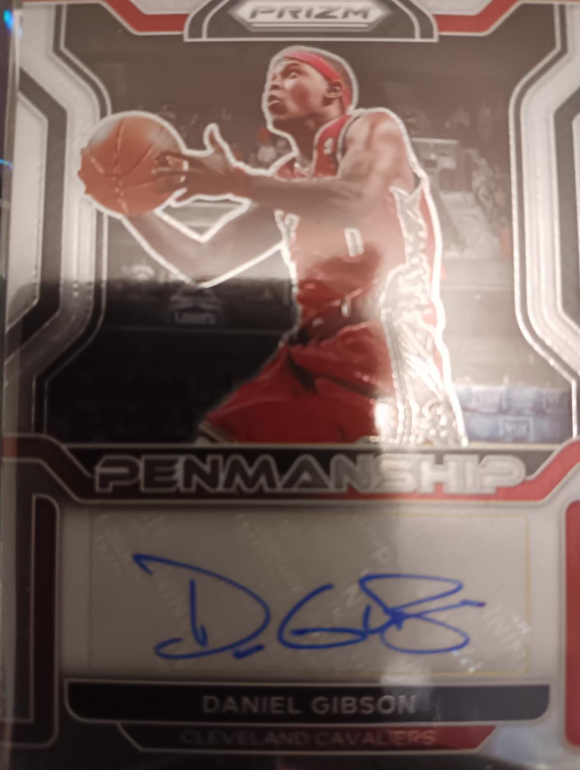 Daniel Gibson #PM-DGB Basketball Cards 2021 Panini Prizm Penmanship