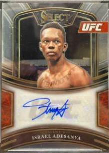 Israel Adesanya #SG-IAD Ufc Cards 2021 Panini Select UFC Signatures