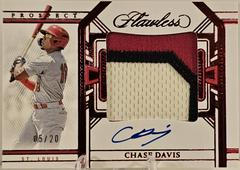 Chase Davis [Ruby] #PPA-CD Baseball Cards 2024 Panini Flawless Prospect Patch Autograph Prices