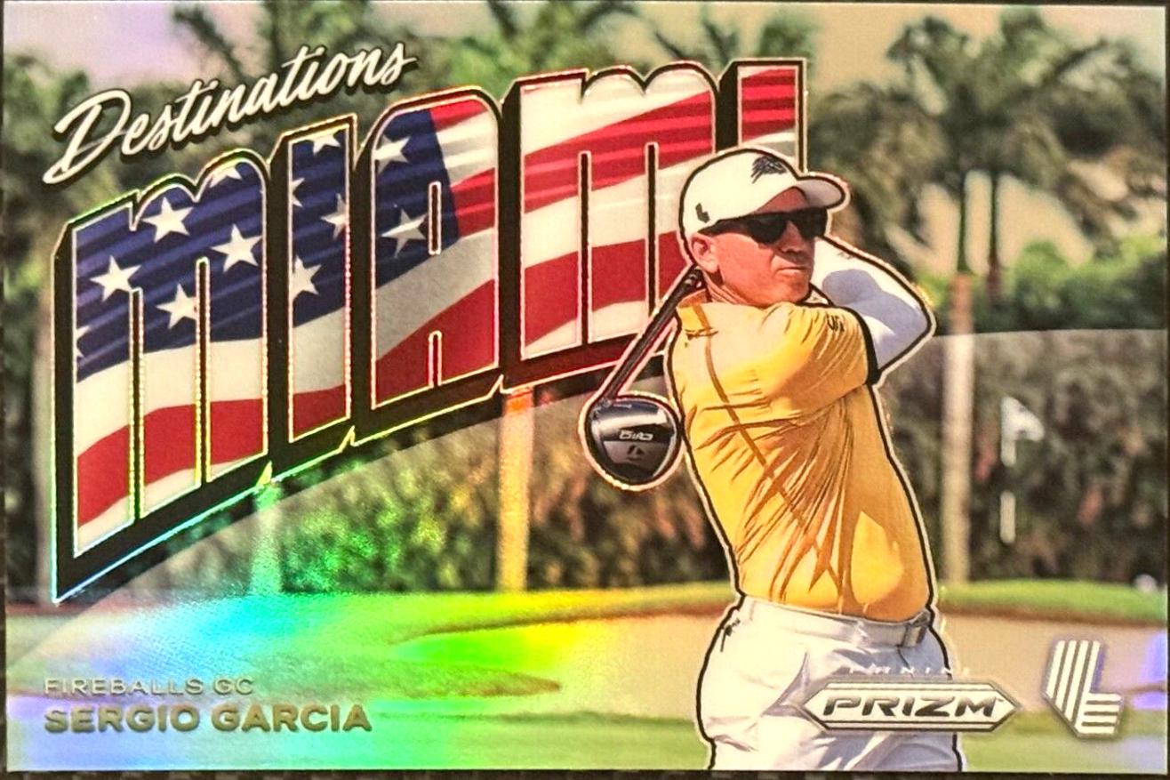 Sergio Garcia #5 Golf Cards 2024 Panini Prizm LIV Destinations