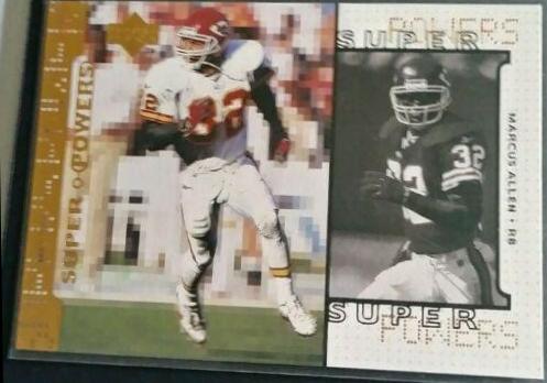 Marcus Allen #S23 Football Cards 1998 Upper Deck Super Powers