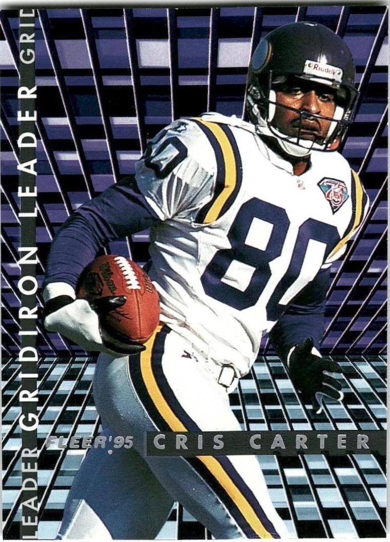 Chris Carter #1 Football Cards 1995 Fleer