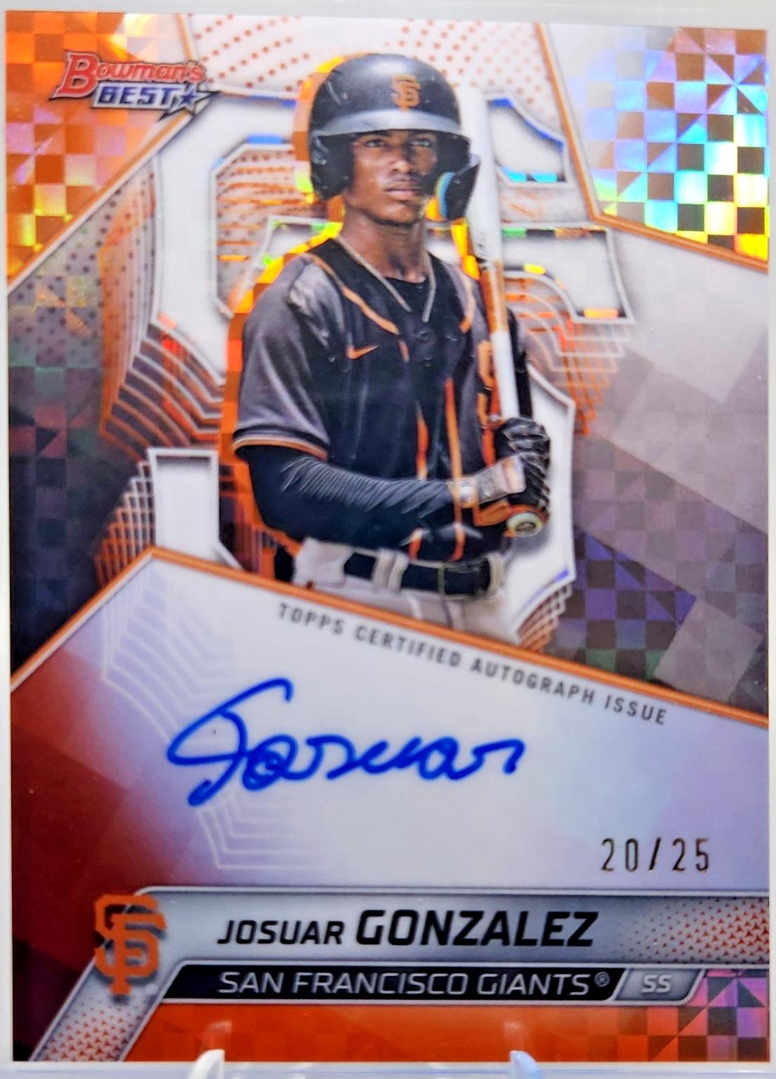 Josuar Gonzalez [Orange Refractor] #B25-JG