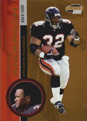 Jamal Anderson #8 Football Cards 2001 Pacific Invincible