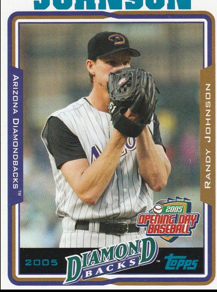 Randy Johnson #71 Baseball Cards 2005 Topps Chrome Opening Day