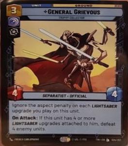 General Grievous - Trophy Collector #34 Star Wars Unlimited: Twilight of the Republic