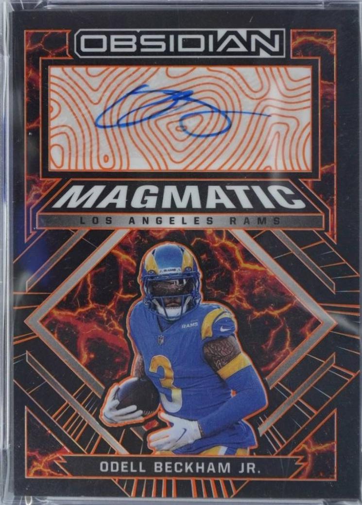 Odell Beckham Jr. #6 2022 Panini Obsidian Magmatic Signatures Football