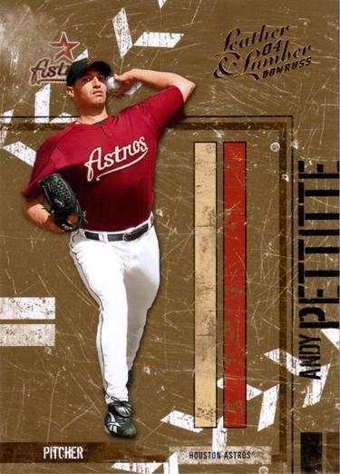Andy Pettitte #58 Baseball Cards 2004 Donruss Leather & Lumber