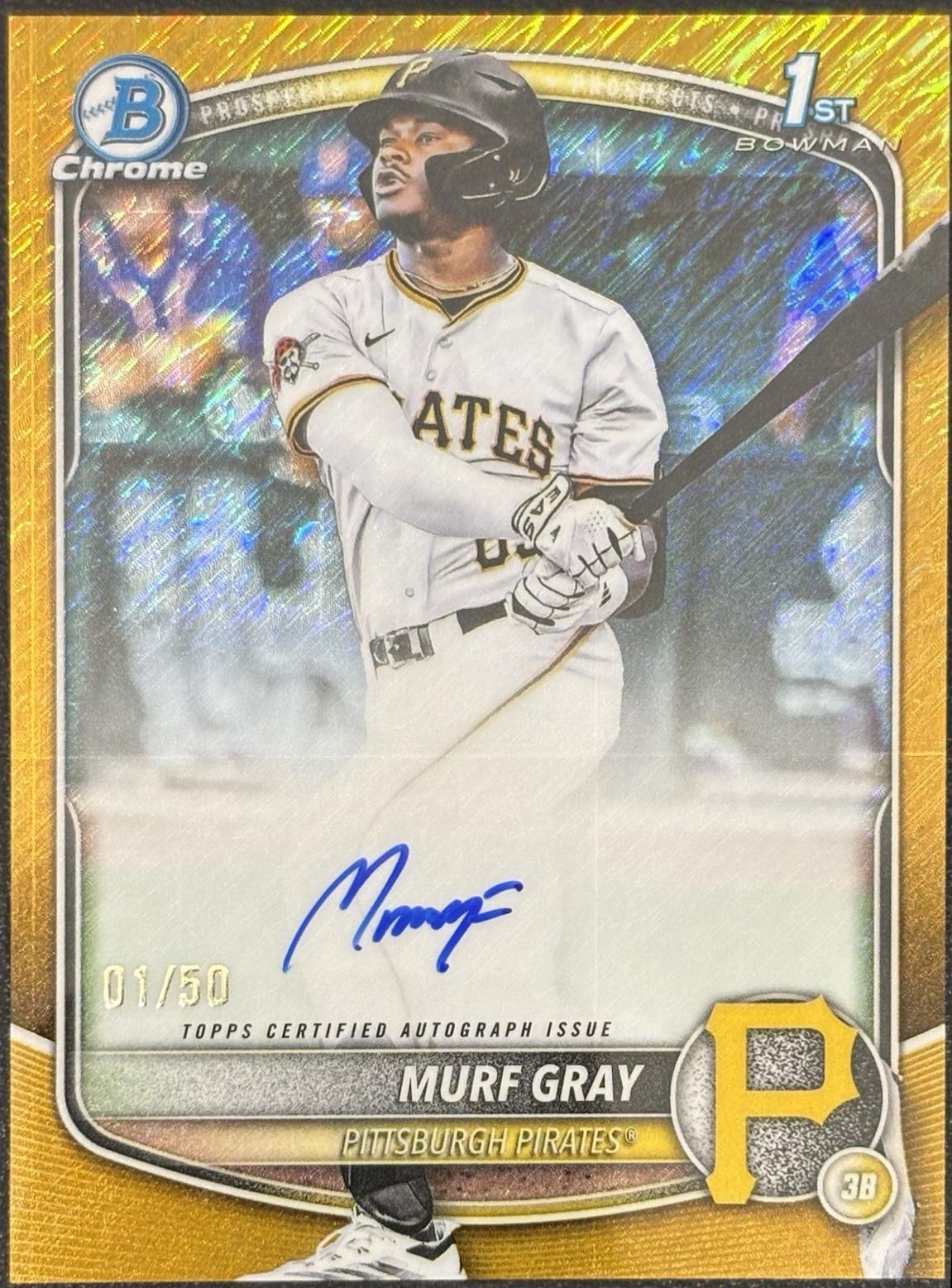 Murf Gray [Gold Shimmer Refractor] #CPA-MG
