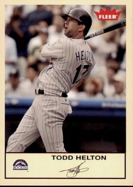 Todd Helton #29 Baseball Cards 2005 Fleer Tradition