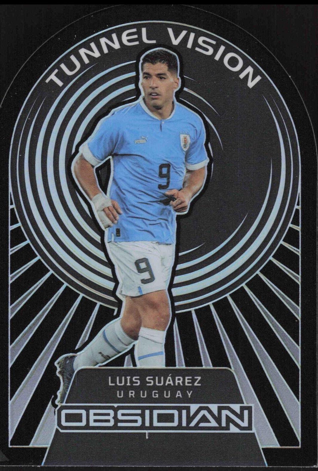 Luis Suarez #24 Soccer Cards 2022 Panini Obsidian Tunnel Vision