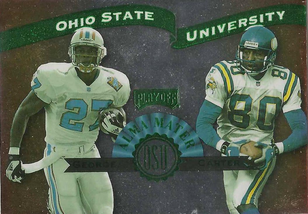Eddie George, Chris Carter #AM12 Football Cards 1999 Playoff Prestige Ssd Alma Maters
