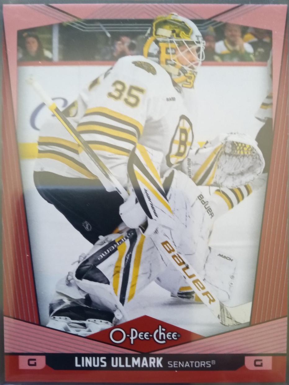 Linus Ullmark [Red Border] #403 Prices | 2024 O-Pee-Chee | Hockey Cards