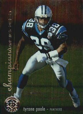 Tyrone Poole #7 Football Cards 1995 SP Championship