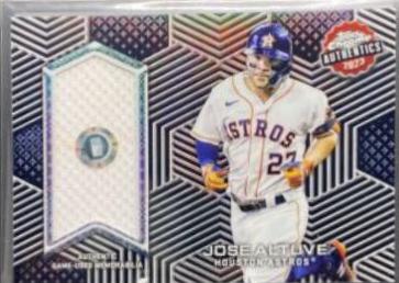 Jose Altuve #TCA-JA 2023 Topps Chrome Authentics Relics Baseball