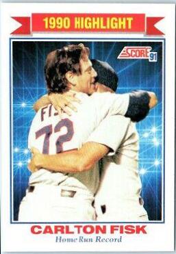 Carlton Fisk #421 Baseball Cards 1991 Score