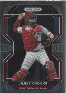 Jimmy Crooks #PDP127 Baseball Cards 2022 Panini Prizm Draft Picks