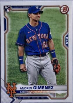 Andres Gimenez #8 Baseball Cards 2021 Bowman