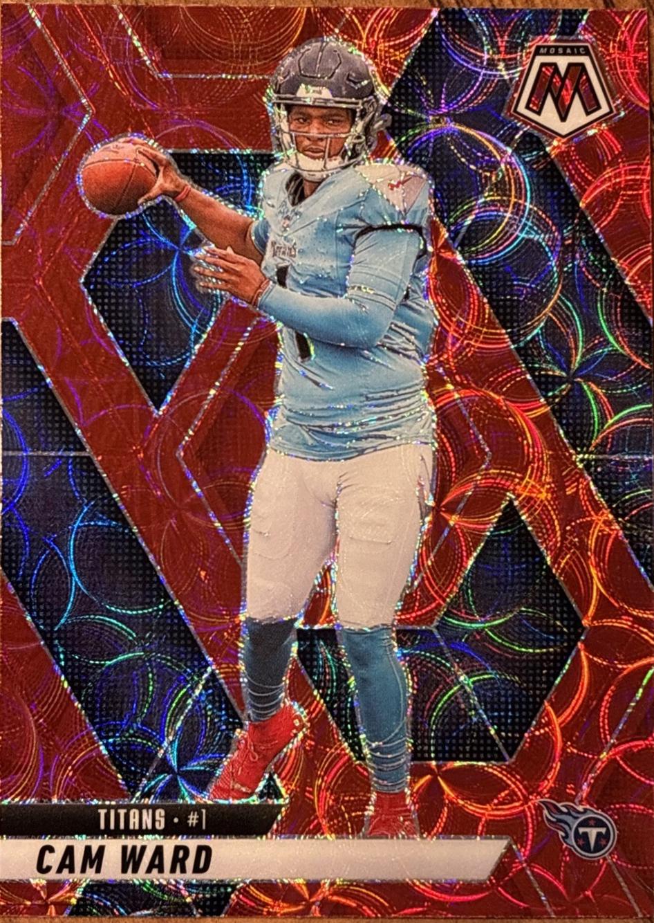 Cam Ward [Red Scope] #382 Prices | 2025 Panini Mosaic | Football Cards