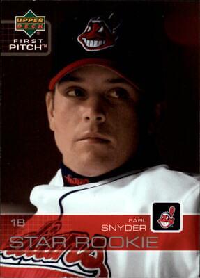 Earl Snyder #8 Baseball Cards 2003 Upper Deck First Pitch