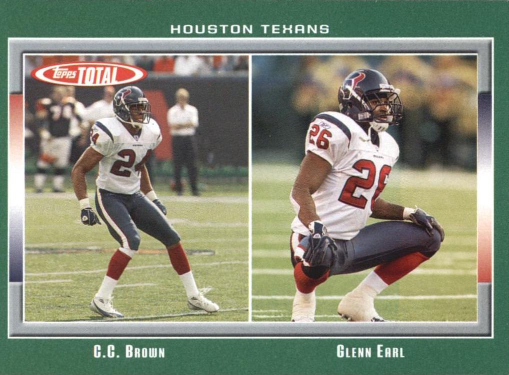 C.C. Brown, Glenn Earl #5 Football Cards 2006 Topps Total
