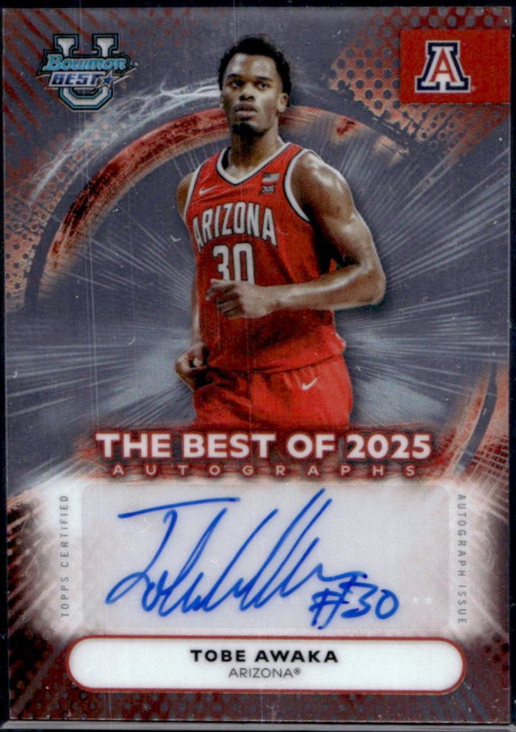 Tobe Awaka #BA-TA 2025-26 Bowman University Best Basketball The Best of 2025 Autographs