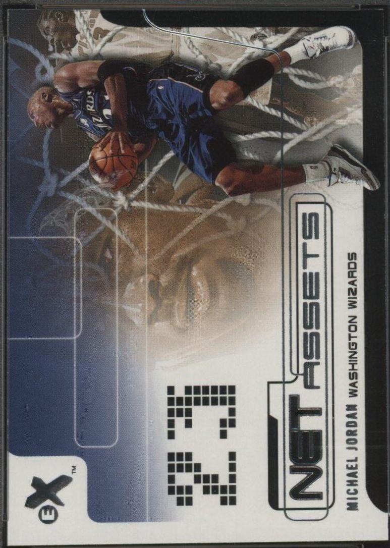 Michael Jordan #10 Basketball Cards 2001 Fleer E-X Net Assets