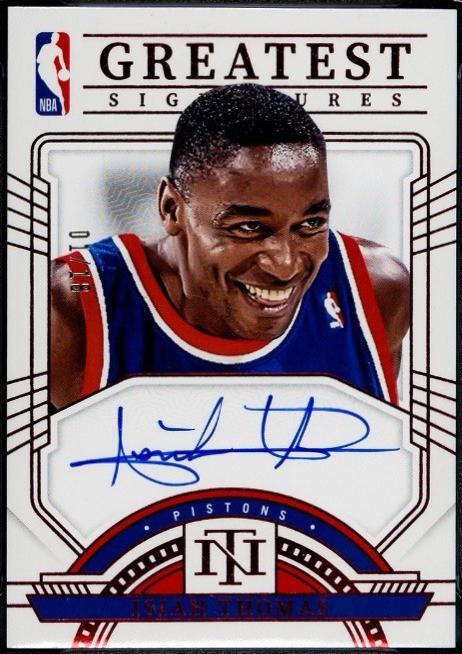 Isiah Thomas #2 Basketball Cards 2023 Panini National Treasures NBA Greatest Signatures