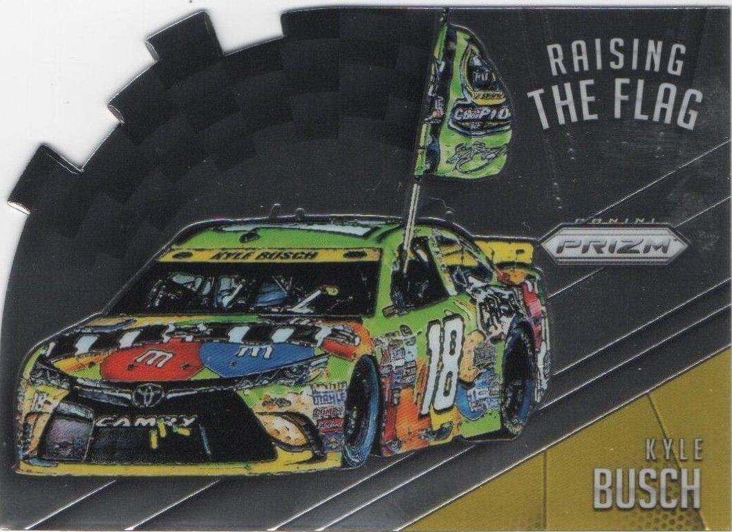Kyle Busch #R3 Racing Cards 2016 Panini Prizm Nascar Raising the Flag