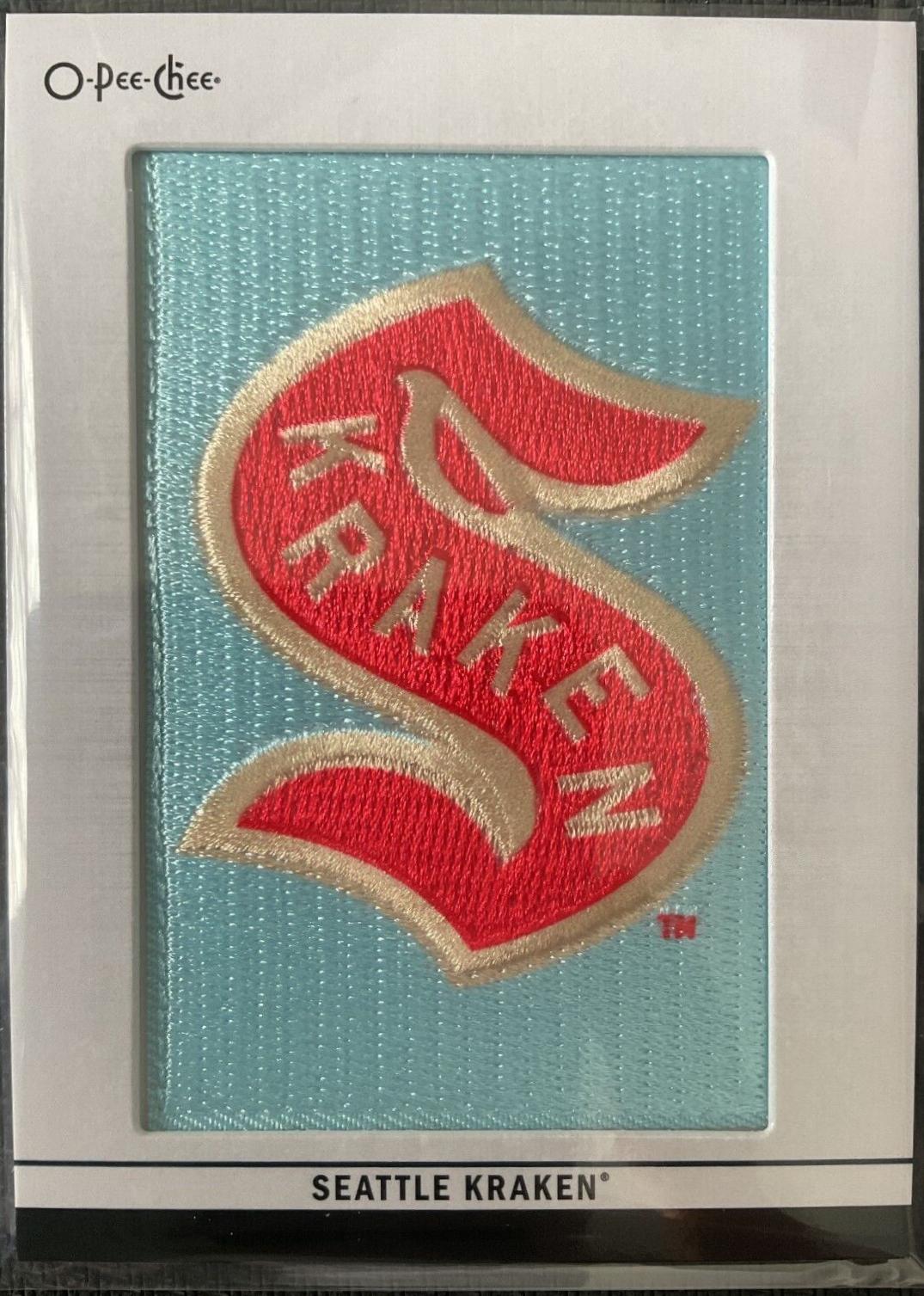 Seattle Kraken #397 Hockey Cards 2024 O-Pee-Chee Team Logo Patch