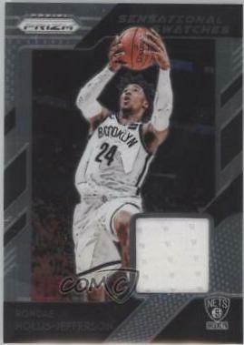 Rondae Hollis Jefferson #3 Basketball Cards 2018 Panini Prizm Sensational Swatches