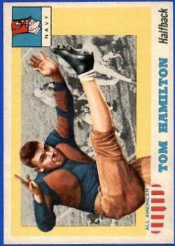 Tom Hamilton #9 Football Cards 1955 Topps All American