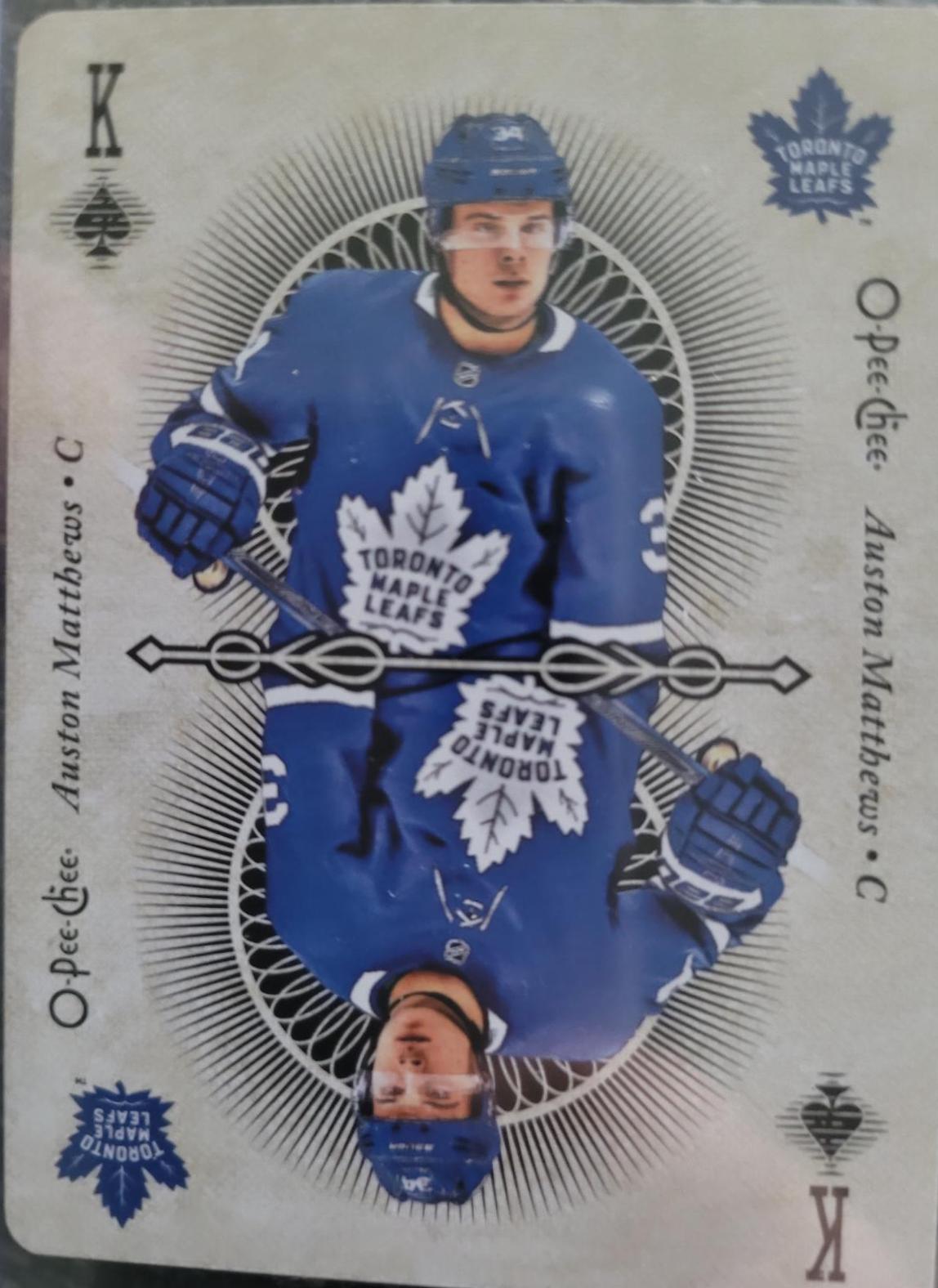 Auston Matthews #K Hockey Cards 2018 O-Pee-Chee Playing Cards