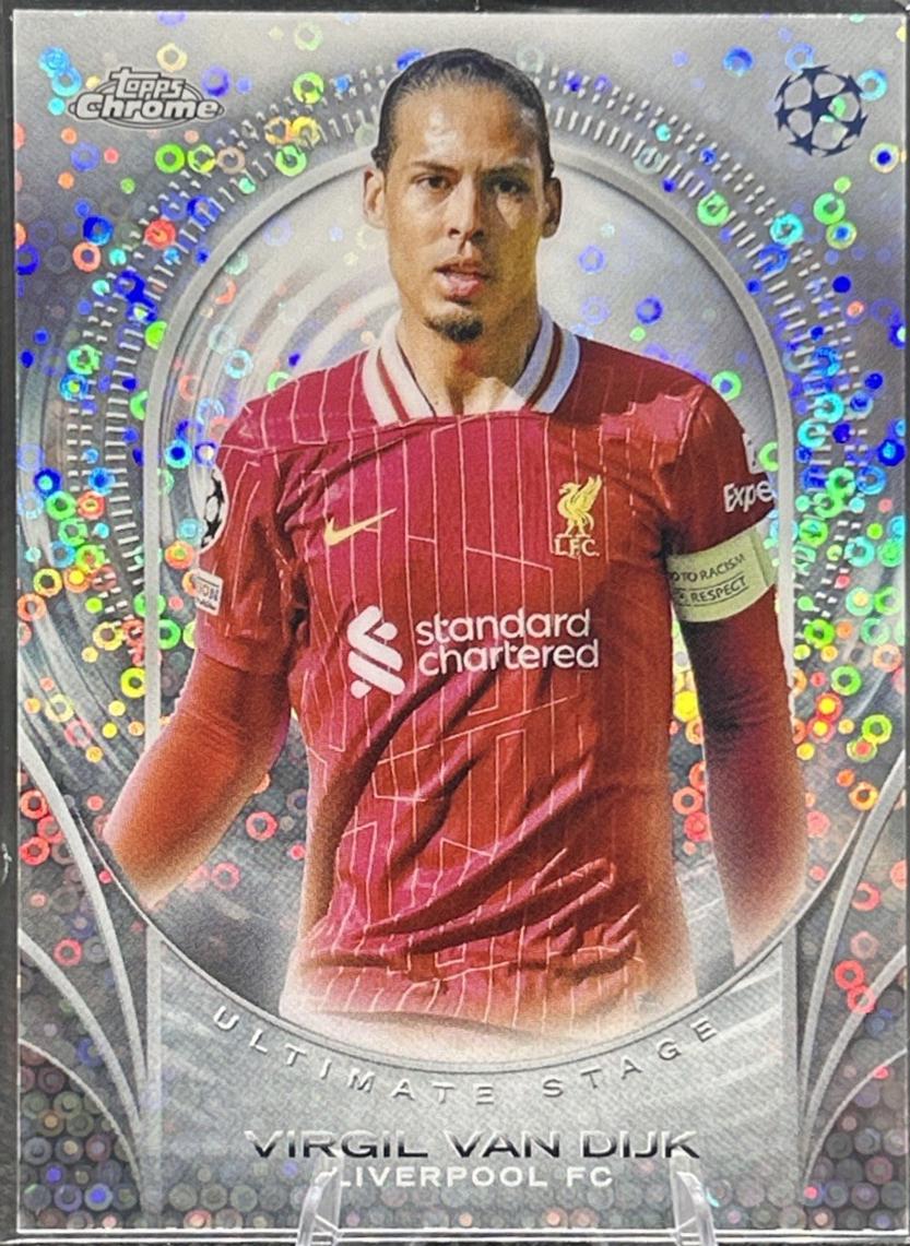 Virgil van Dijk #USC-50 Soccer Cards 2024 Topps UEFA Ultimate Stage Chrome