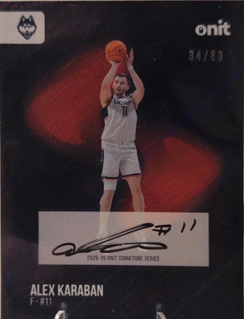 Alex Karaban #S-1 2025 Onit Uconn Basketball