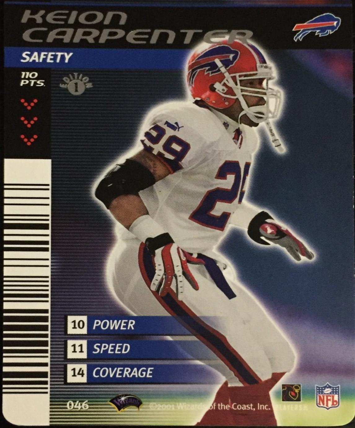 Keion Carpenter #46 2001 NFL Showdown