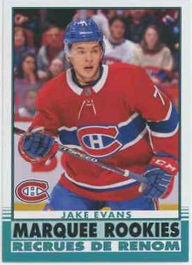 Jake Evans #506 Hockey Cards 2020 O Pee Chee Marquee Rookies