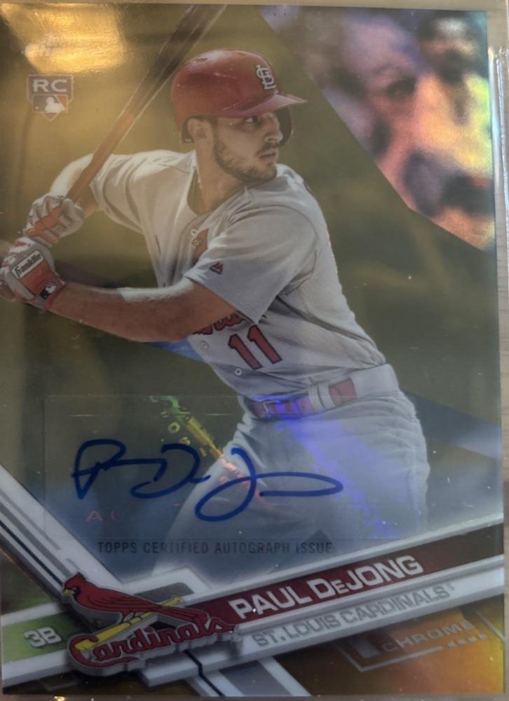 Paul DeJong [Autograph Gold Refractor] #HMT42