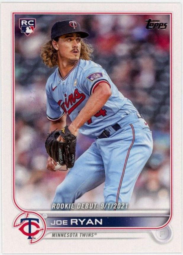 Joe Ryan #US222 Baseball Cards 2022 Topps Update