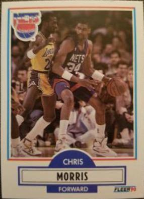 Chris Morris #121 Basketball Cards 1990 Fleer