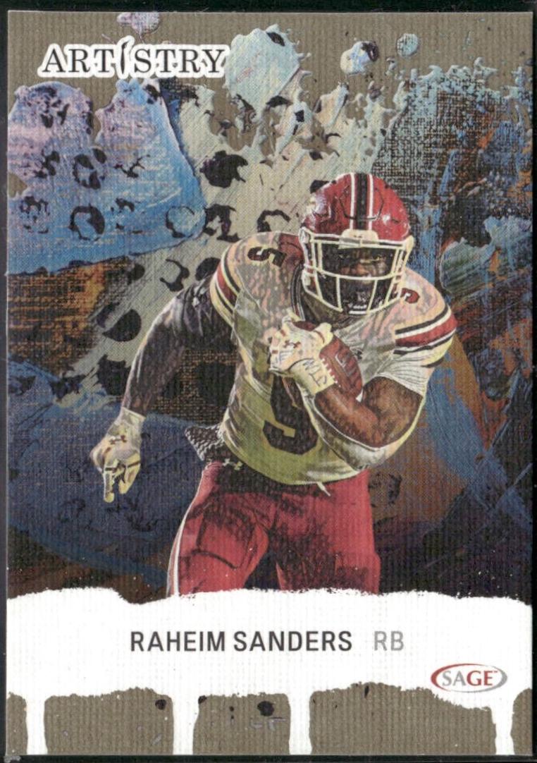 Raheim Sanders #39 2025 Sage Artistry Football
