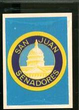 San Juan Team #23 Baseball Cards 1972 Puerto Rican League Sticker