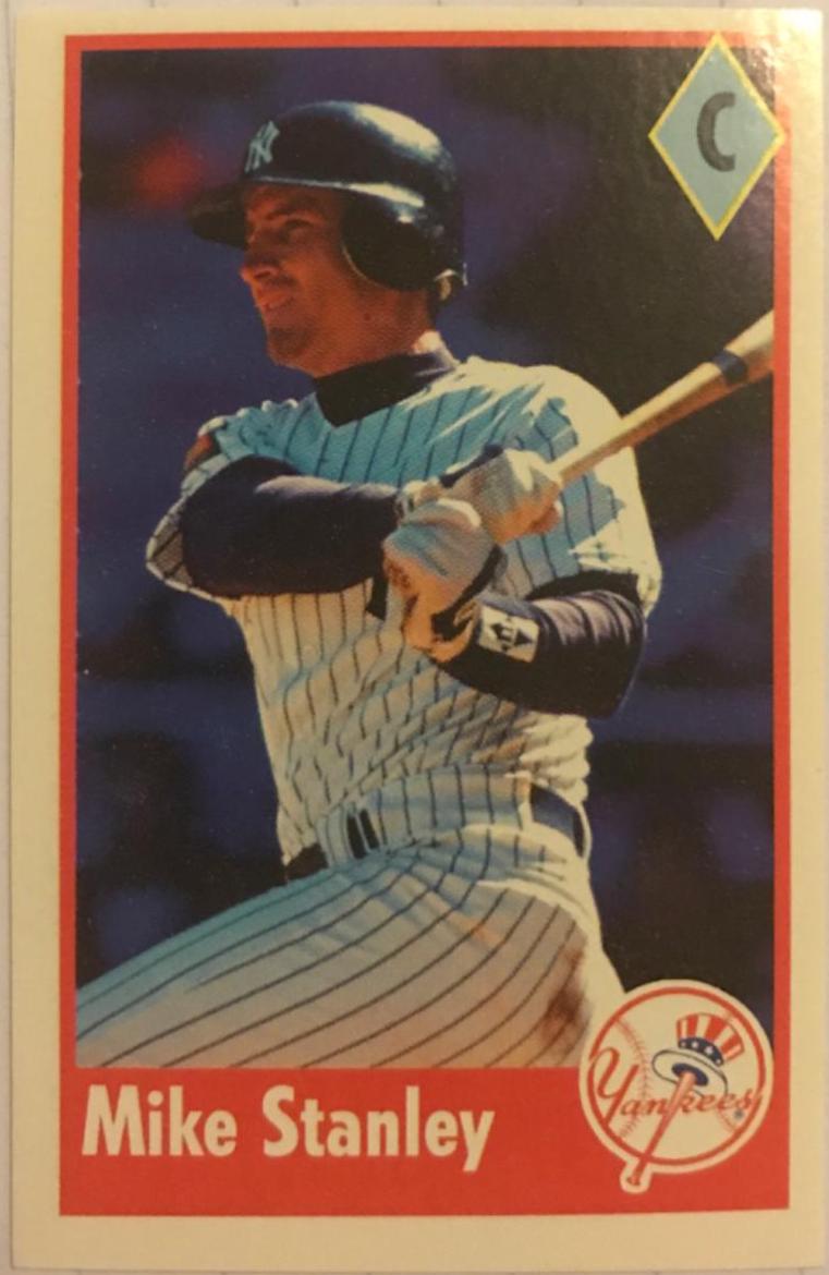 Mike Stanley #29 Baseball Cards 1995 Fleer Panini Stickers
