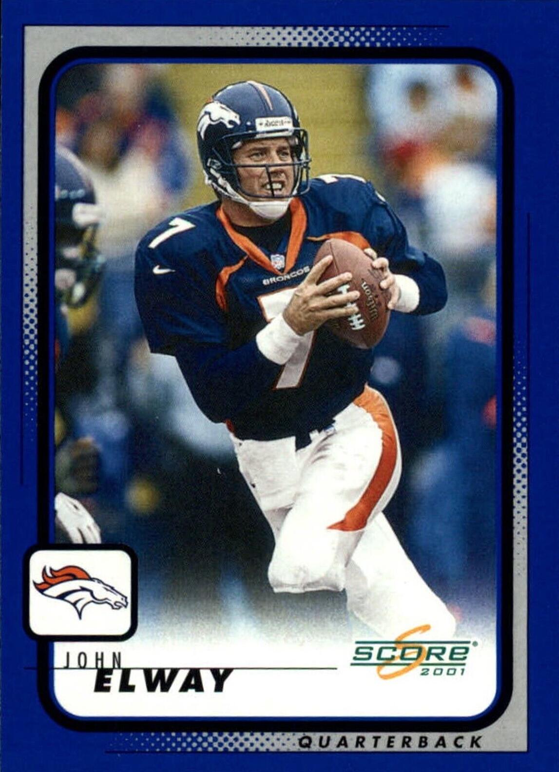 John Elway #63 Football Cards 2001 Panini Score