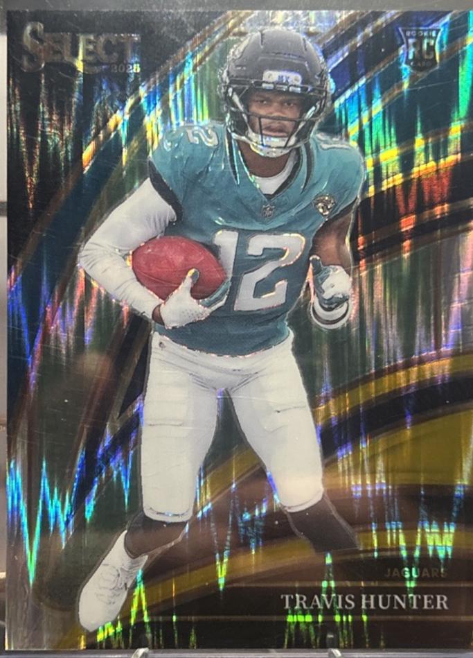 Travis Hunter [Black Gold Prizm Shock] #228 Prices | 2025 Panini