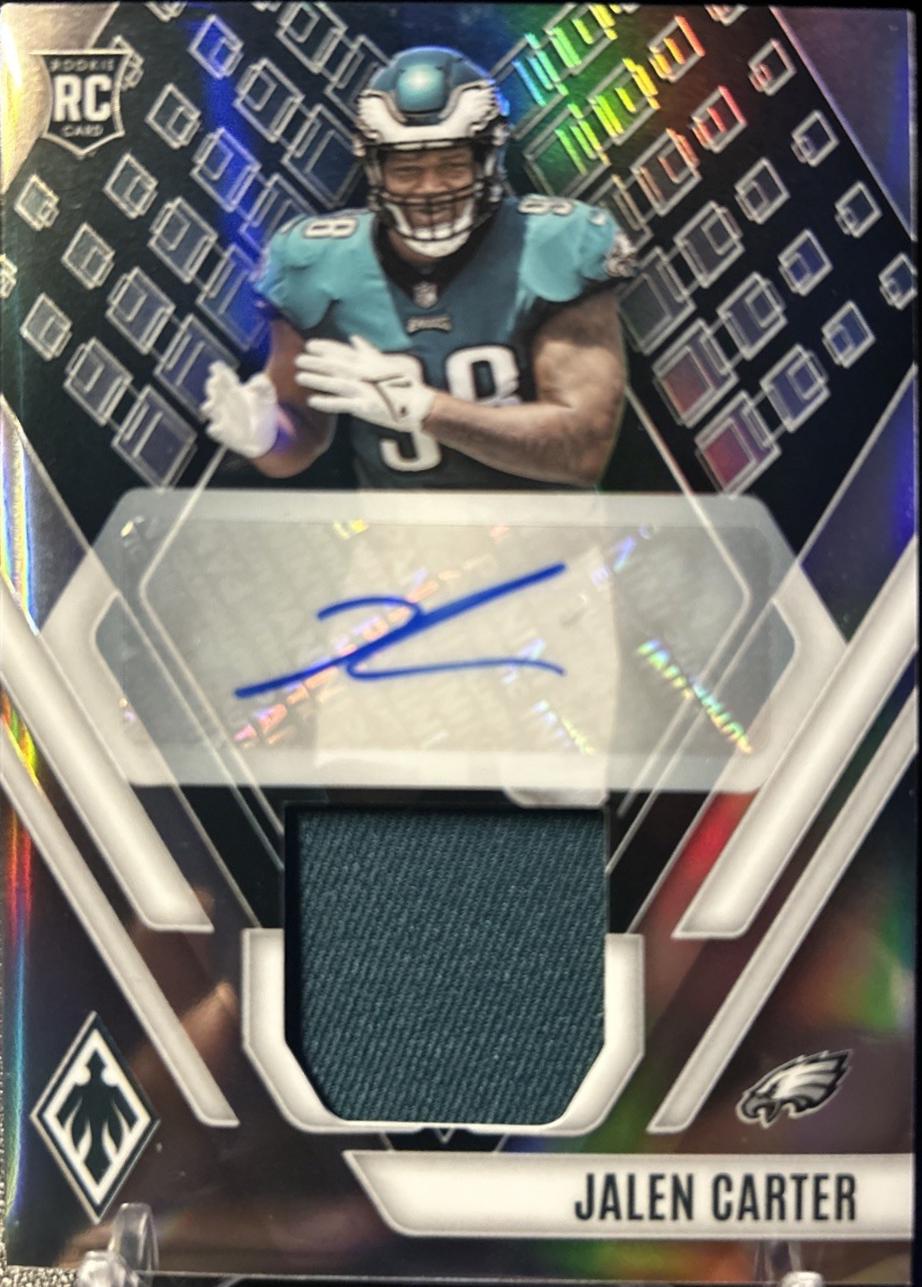 Jalen Carter #RAJ-JC 2023 Panini Phoenix Rps Rookie Autographs Jersey Football