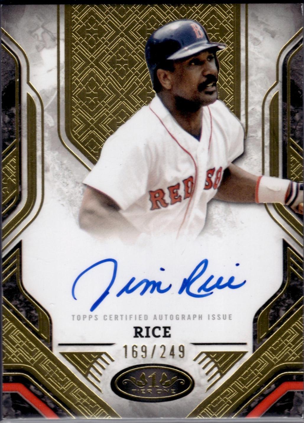 Jim Rice #PPA-JRI 2025 Topps Tier One Prime Performers Autograph Baseball