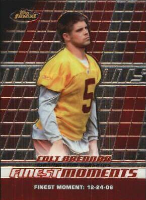 Colt Brennan #FM-CB Football Cards 2008 Topps Finest Moments