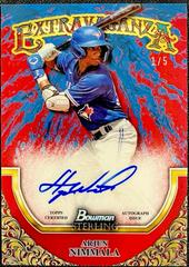Arjun Nimmala [Red] #SEA-AN Baseball Cards 2024 Bowman Sterling Extravaganza Autograph Prices